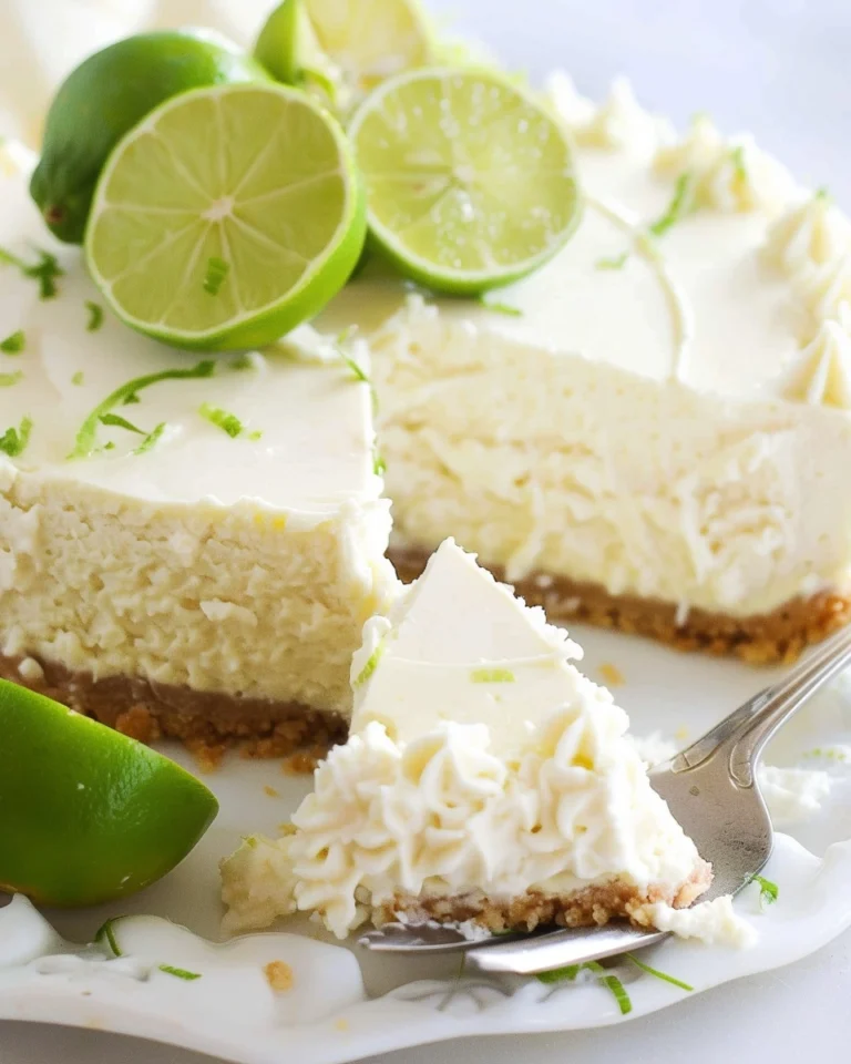 Healthy Key Lime Cheesecake