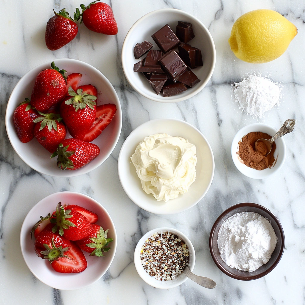 Chocolate Covered Cheesecake Strawberries