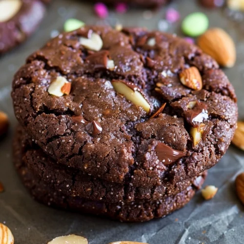 Dark Chocolate Almond Butter Cookies