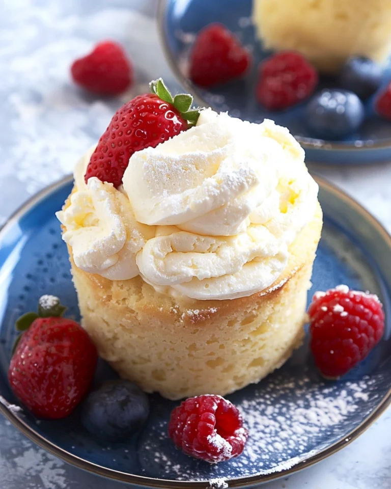 Keto Vanilla Mug Cake With Cream Cheese & Coconut Flour
