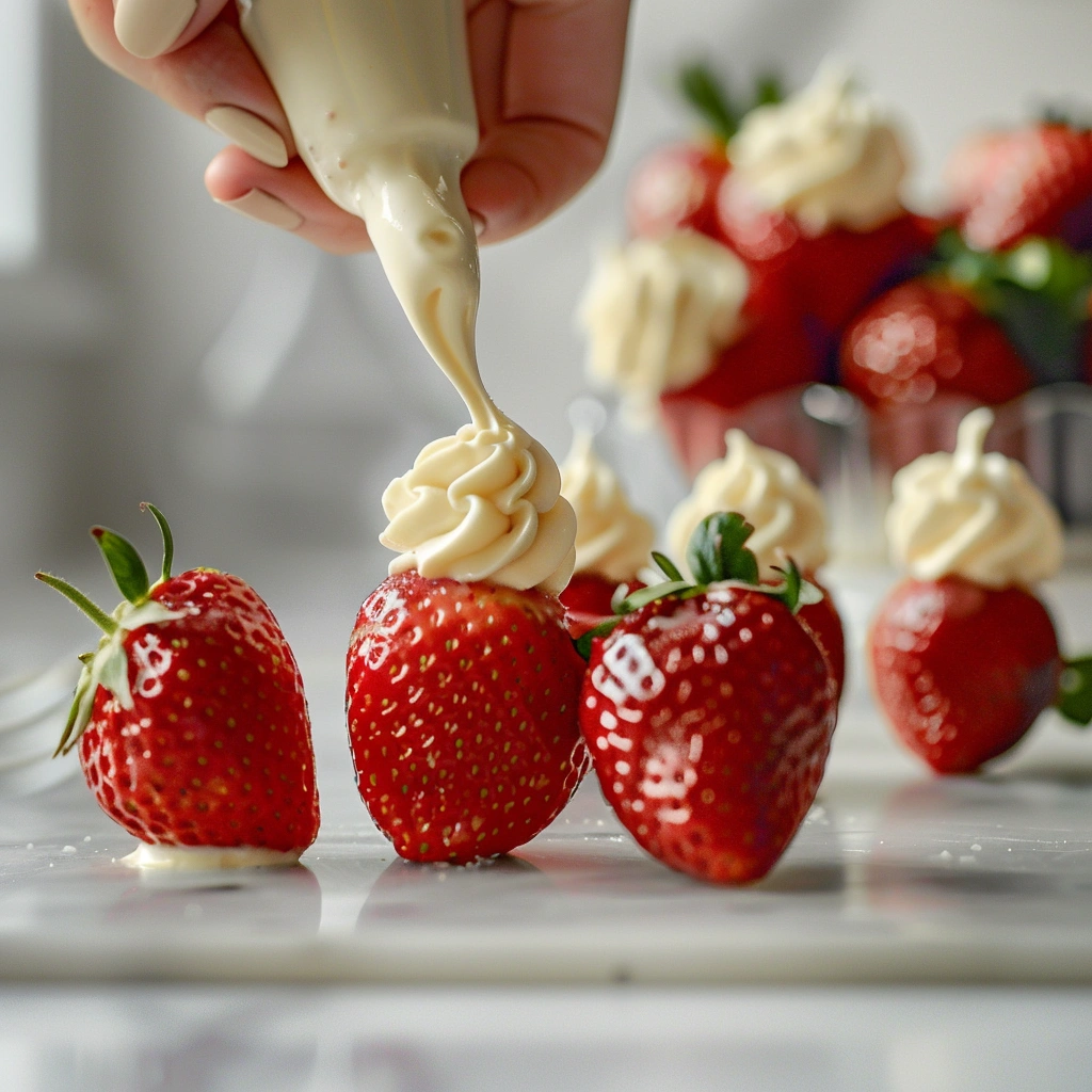 Chocolate Covered Cheesecake Strawberries