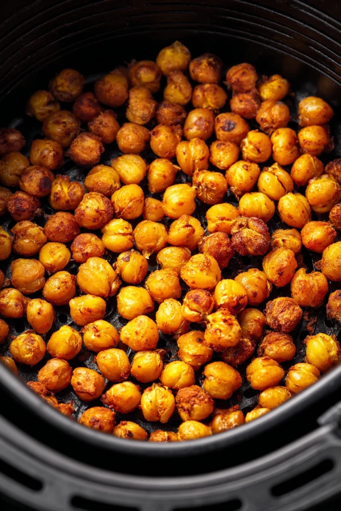Crispy Air Fryer Chickpeas Process
