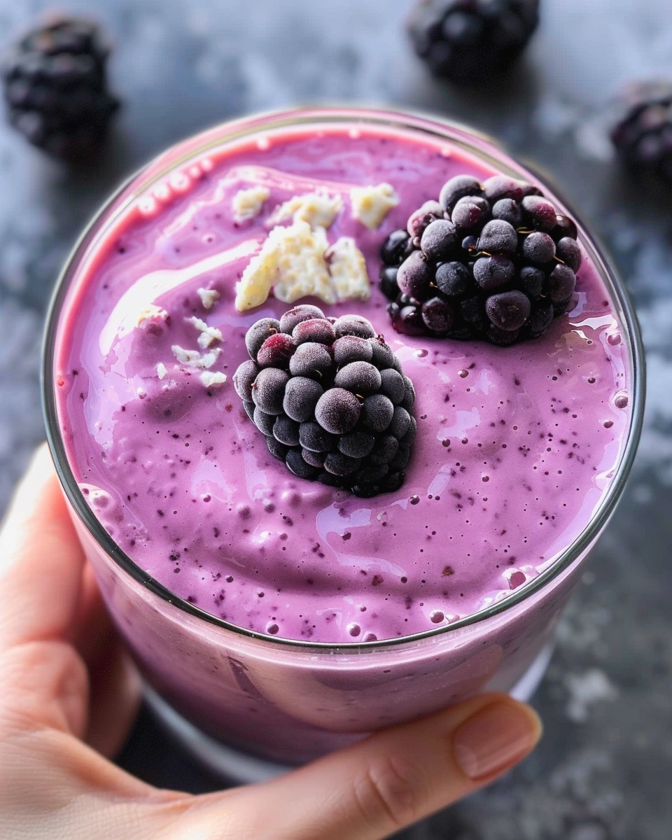Keto Blackberry Cheesecake Smoothie
