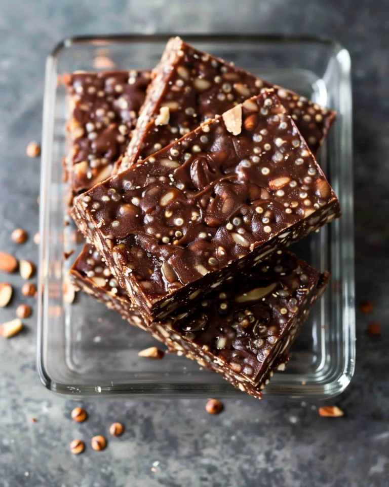 Chocolate Almond Quinoa Snack Bars