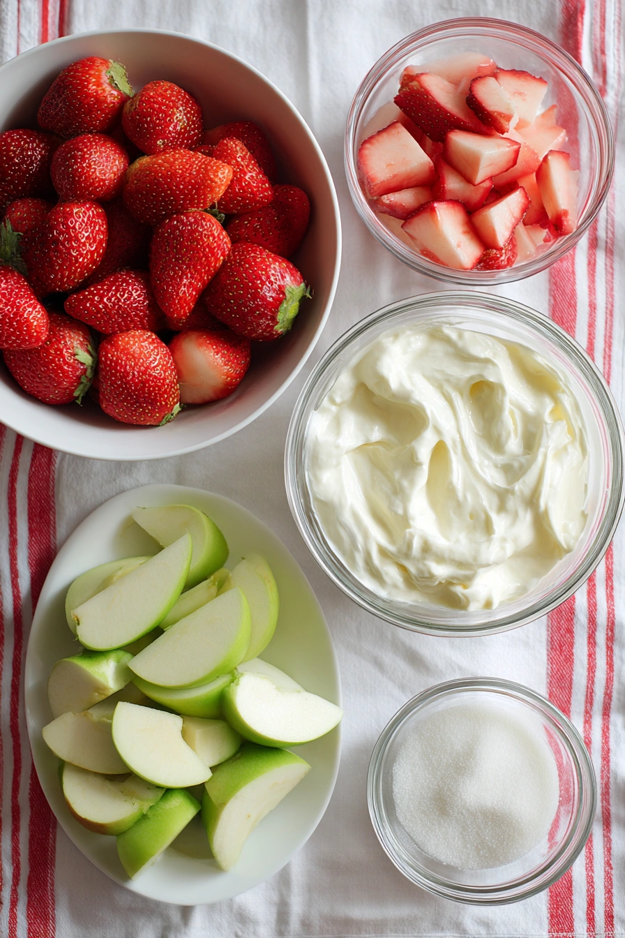 Skillet Strawberry Rhubarb Crisp Ingredients