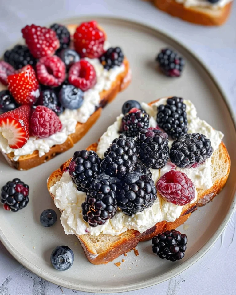 Ricotta Toast with Berries