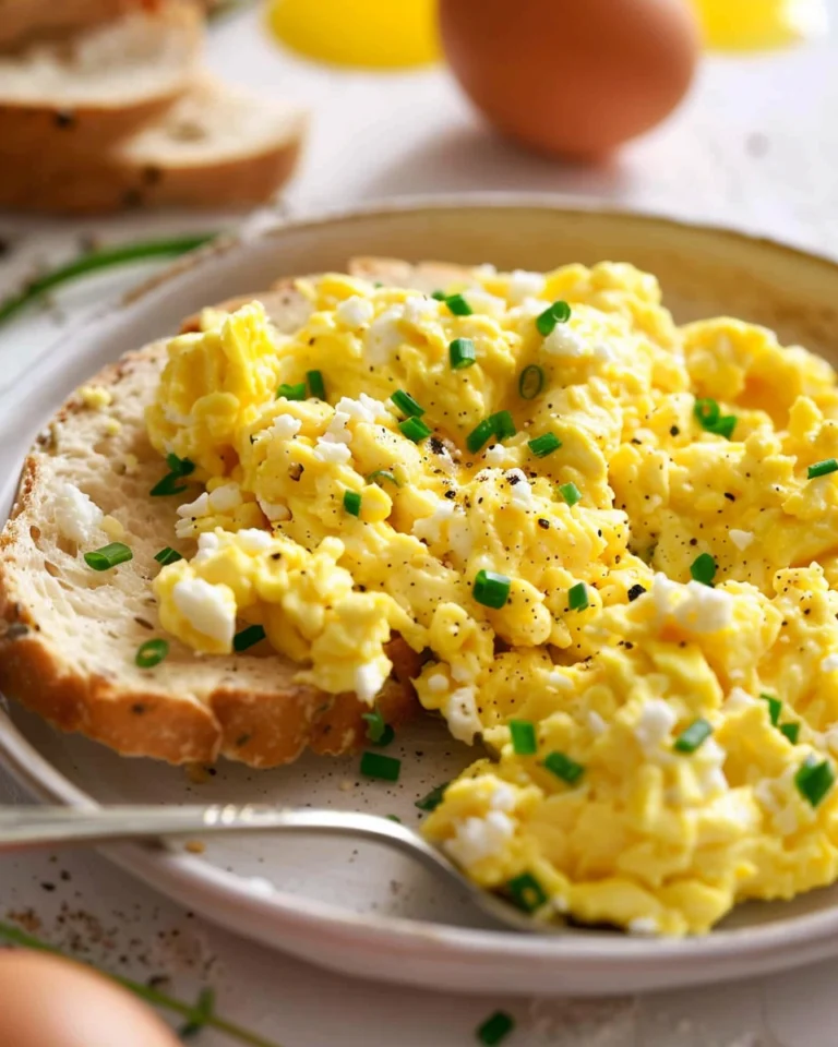 High Protein Scrambled Eggs With Cottage Cheese