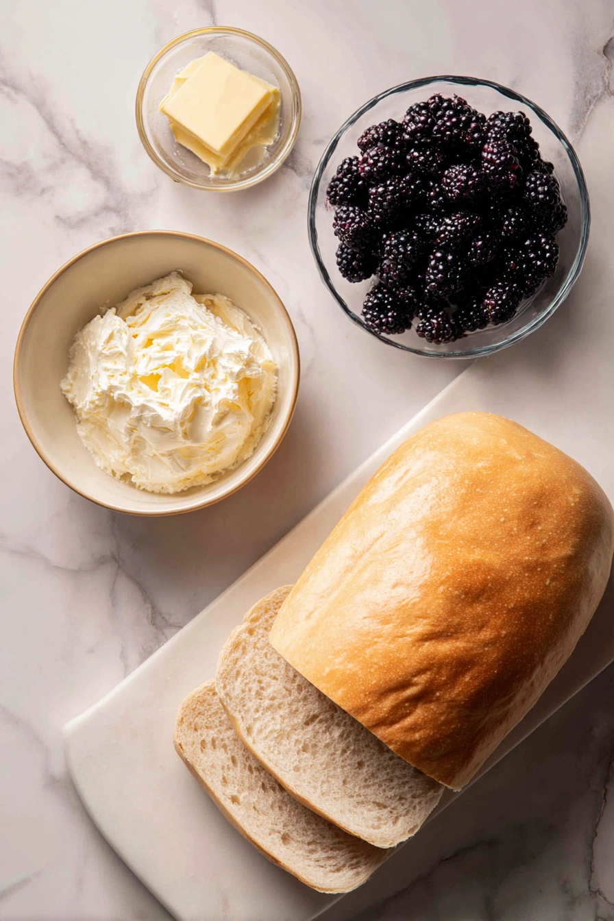 Ricotta Toast with Berries Ingredients
