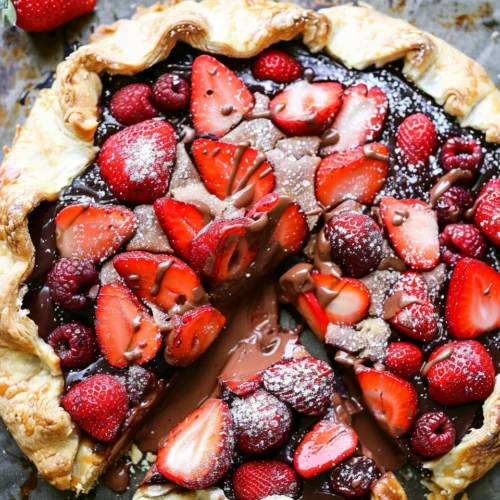 Gluten-Free Chocolate Strawberry Galette