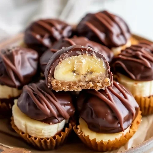 Chocolate Peanut Butter Banana Bites
