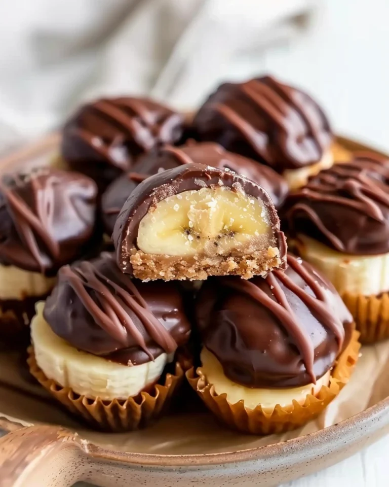 Chocolate Peanut Butter Banana Bites
