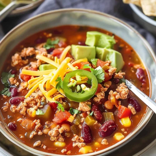 Ground Chicken Chili