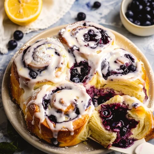 Lemon Blueberry Sweet Rolls