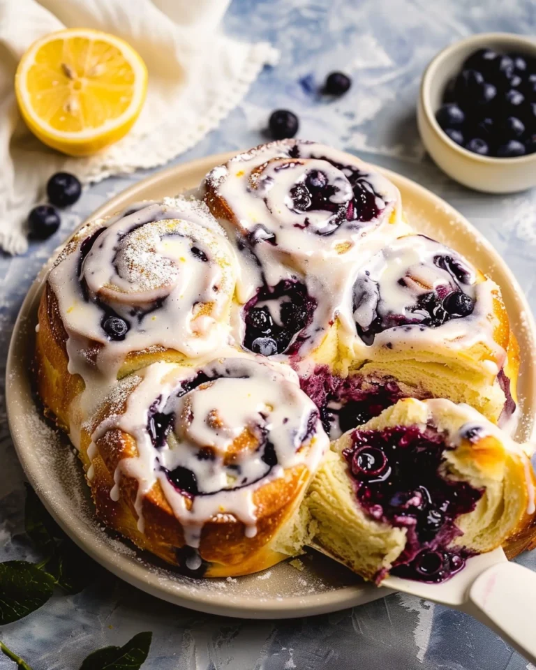 Lemon Blueberry Sweet Rolls