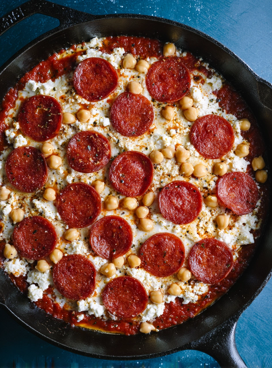 Burst Cherry Tomato & Pepperoni White Bean Bake