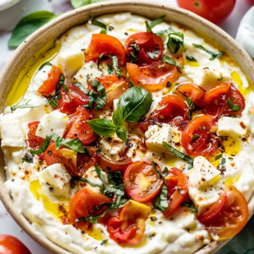 Whipped Feta Bruschetta Dip