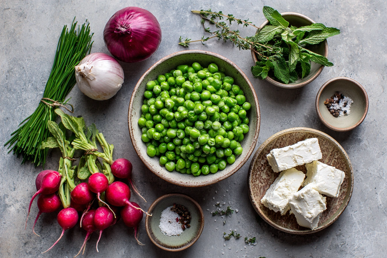 Pea Salad with Feta and Mint