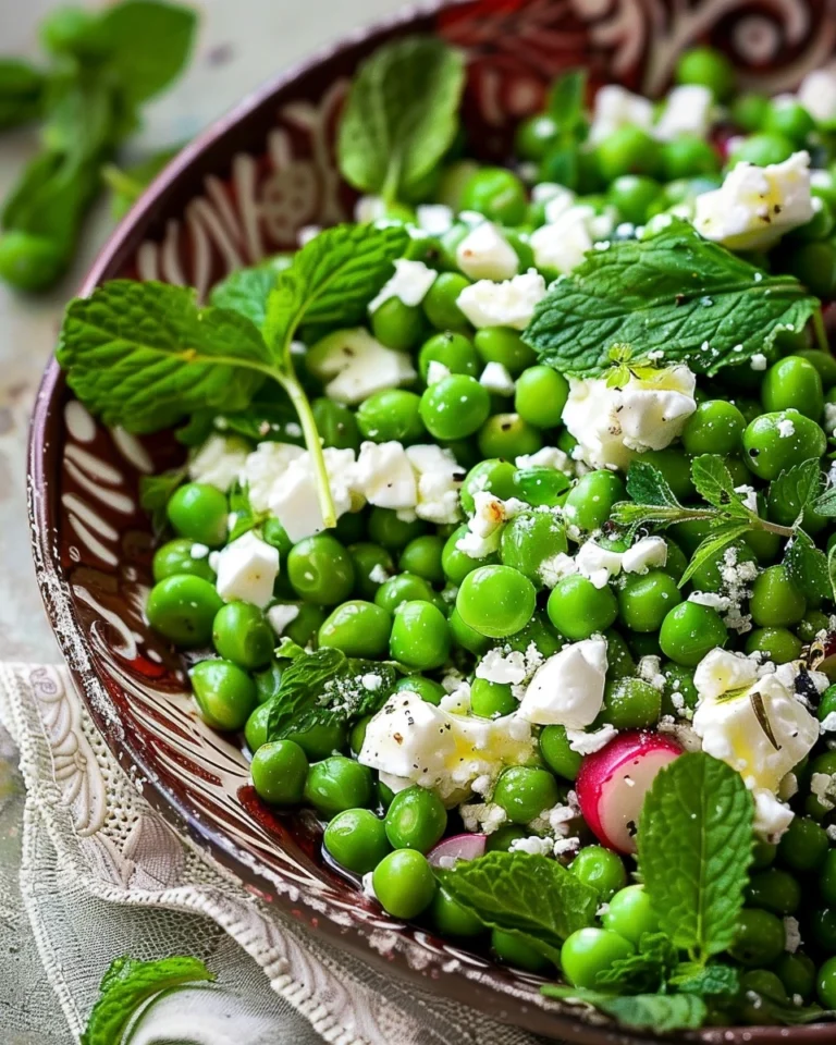 Pea Salad with Feta and Mint