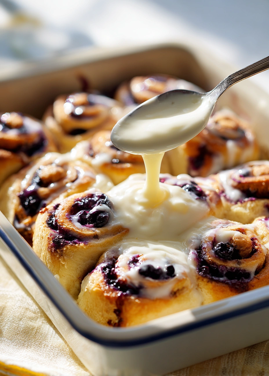 Lemon Blueberry Sweet Rolls