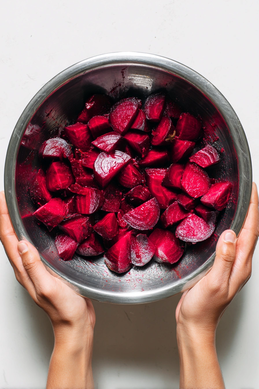 Skordalia with roasted beetroots