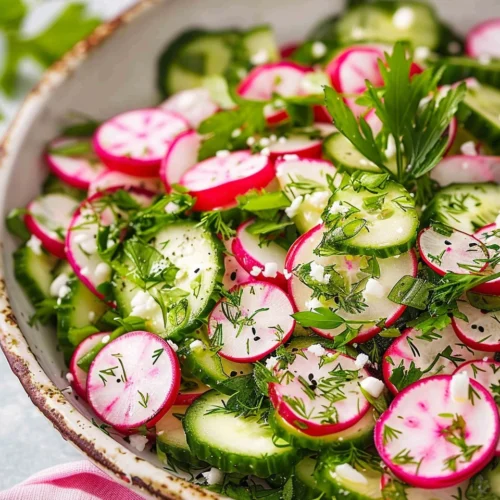 Cucumber Radish Salad