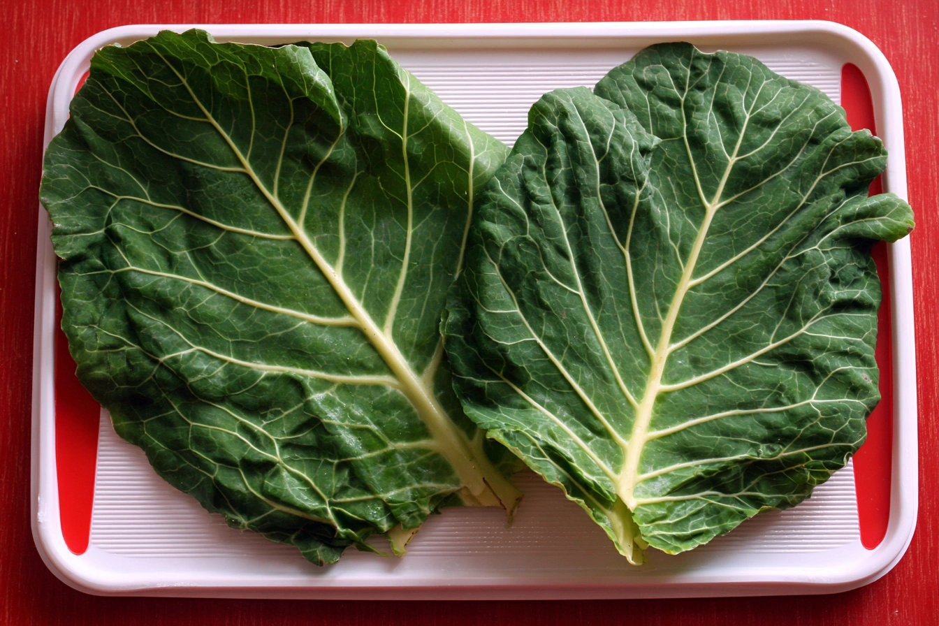 Breakfast Burrito Collard Green Wraps