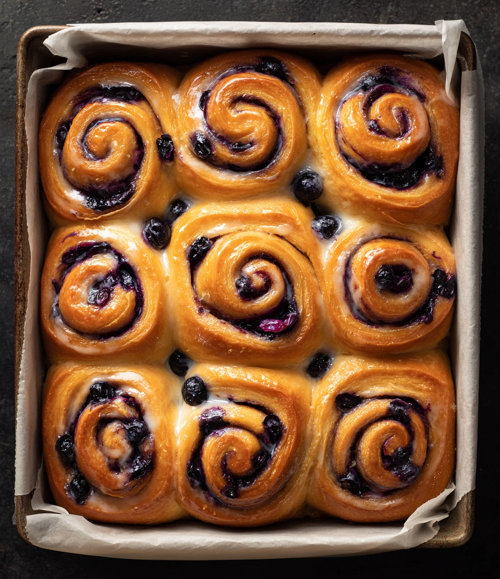 Lemon Blueberry Sweet Rolls