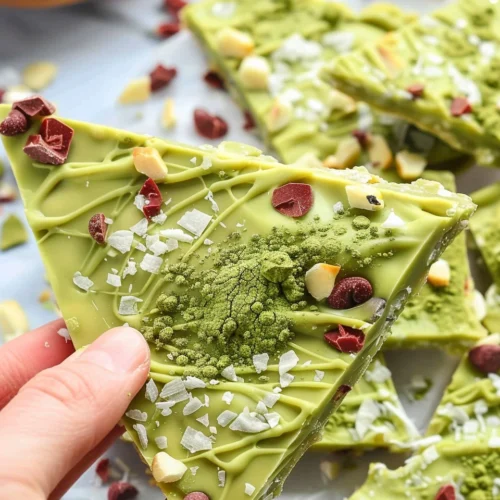 White Chocolate Matcha Bark (Dairy-free)