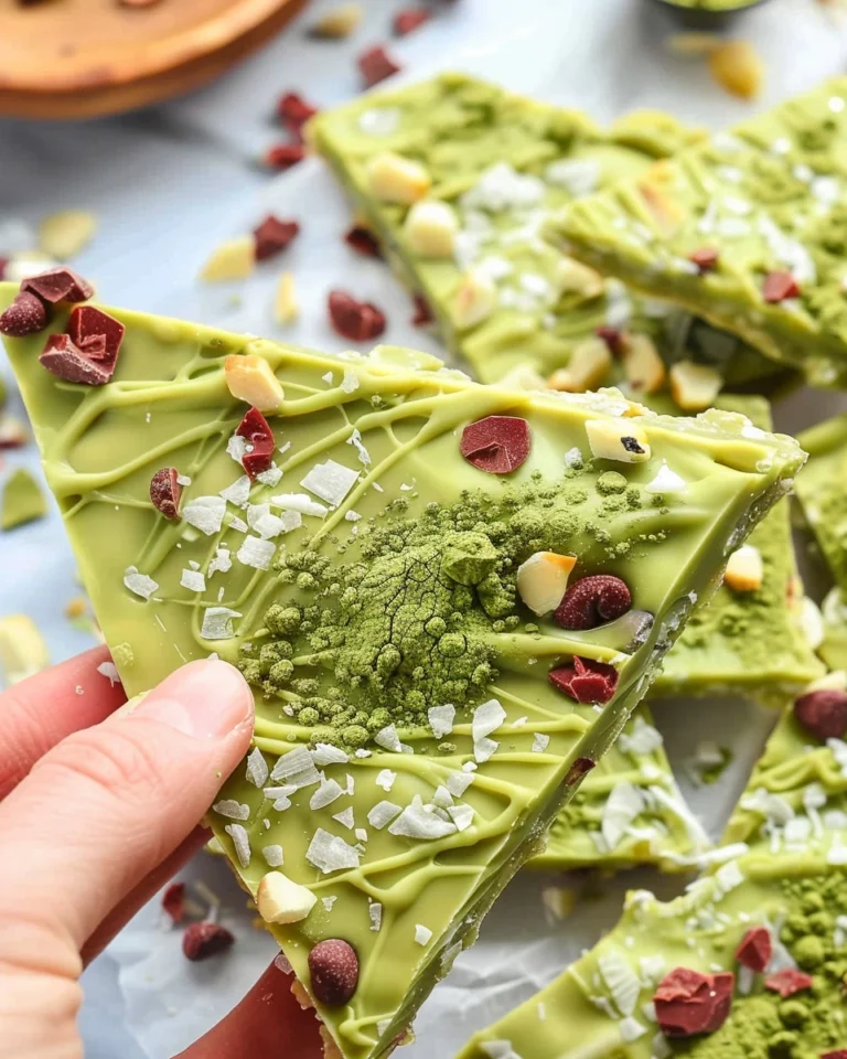 White Chocolate Matcha Bark (Dairy-free)