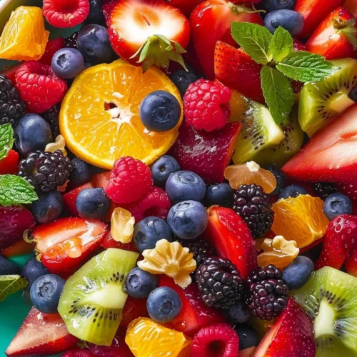 Fruit Salad with Citrus Honey Dressing