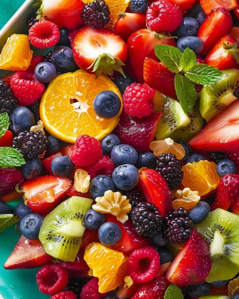 Fruit Salad with Citrus Honey Dressing