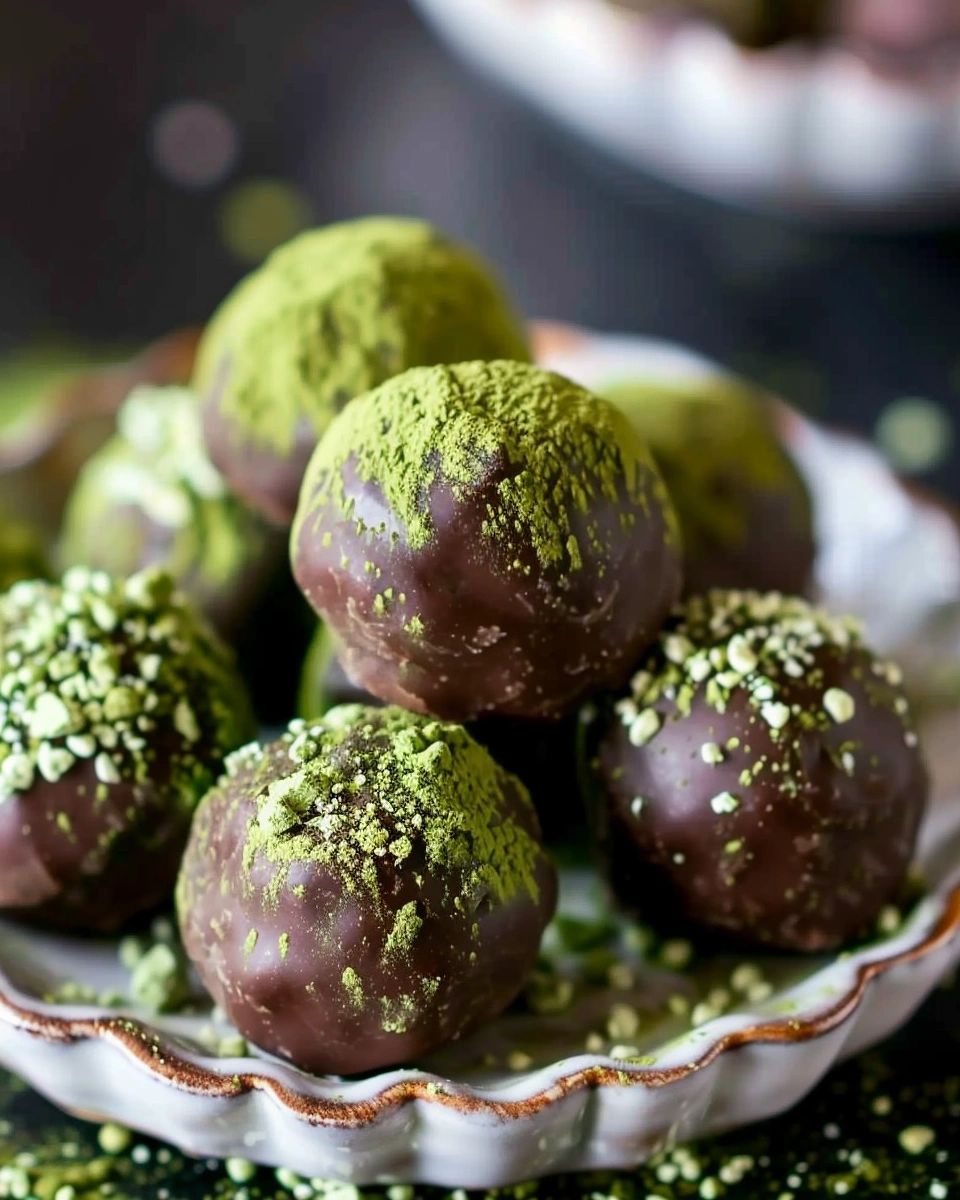 Healthy Matcha Truffles