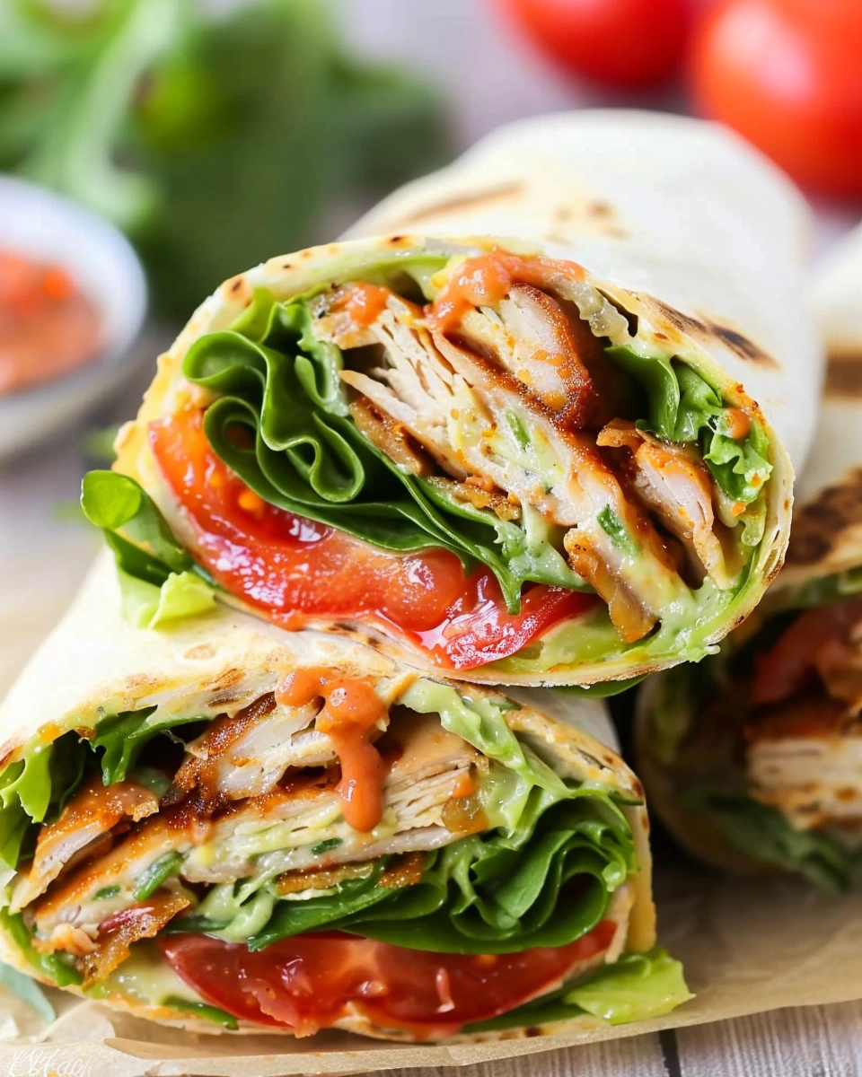 Healthy Chicken Turkey Wraps