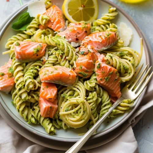 Salmon Pesto Pasta