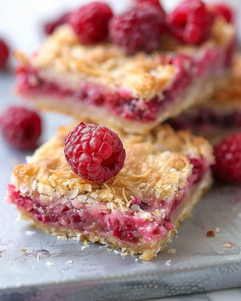 Keto Raspberry Coconut Bars