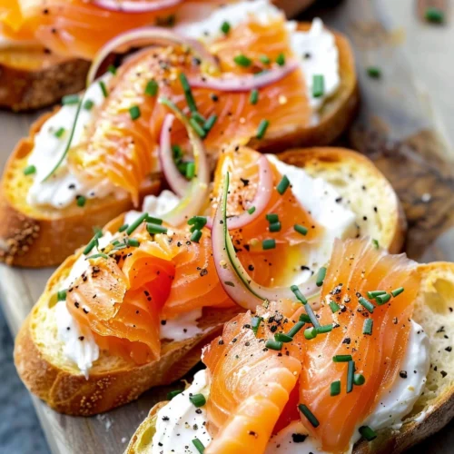 Smoked Salmon Crostini