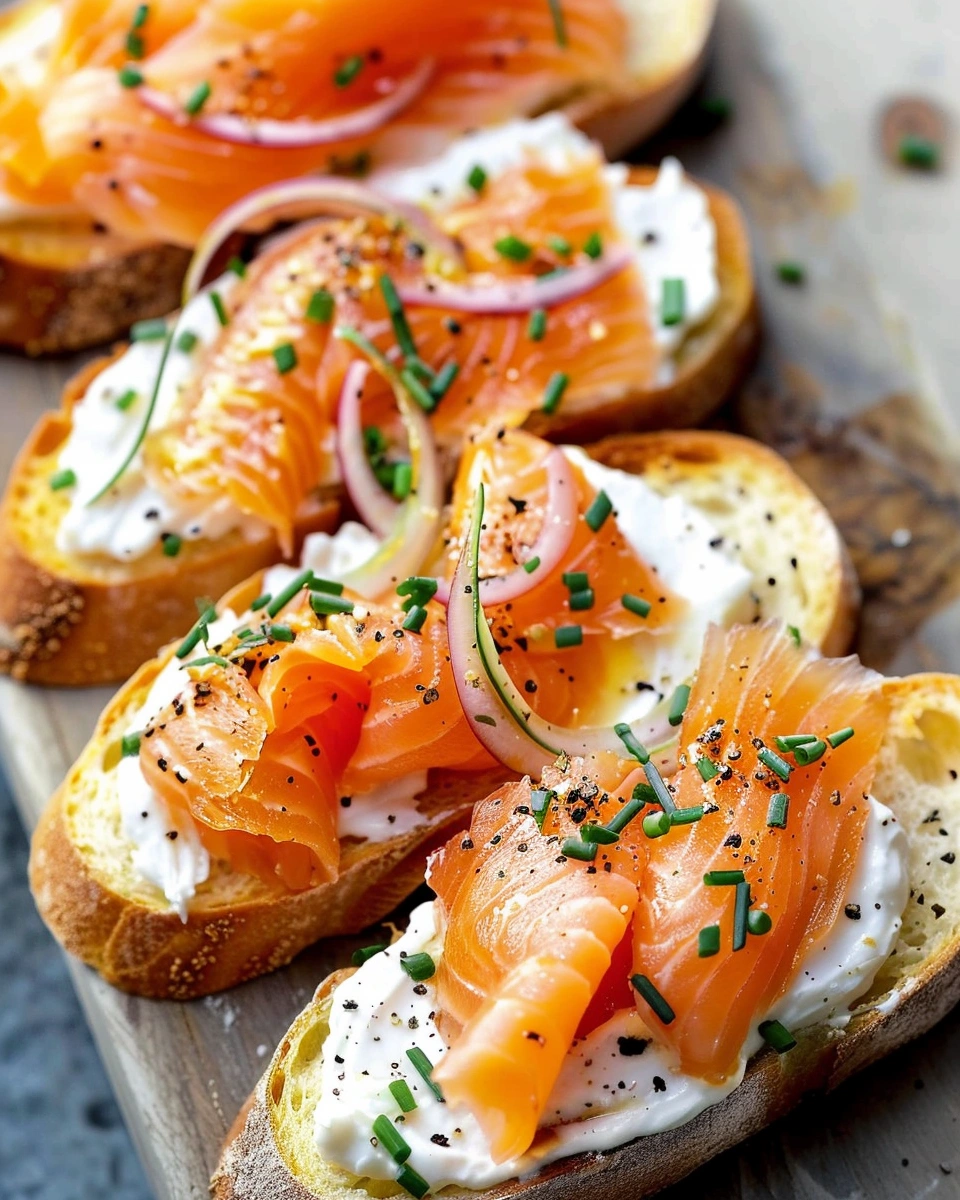 Smoked Salmon Crostini