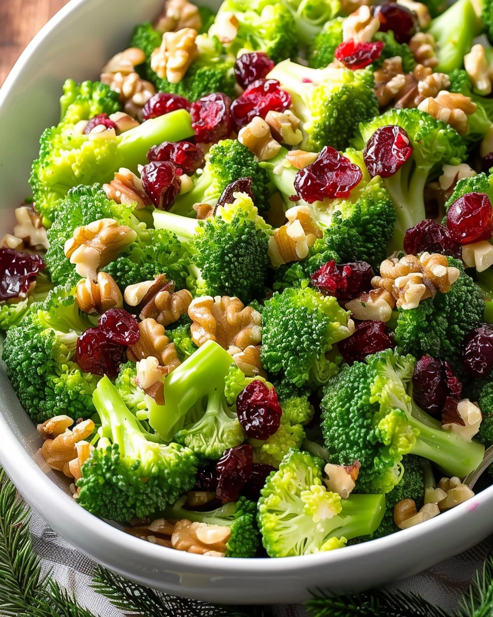 Cranberry Walnut Broccoli Salad