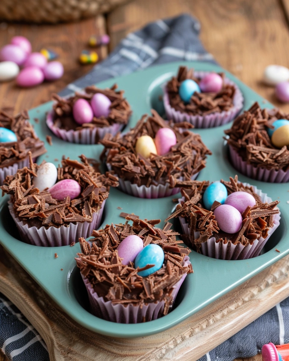Easy No Bake Sugar Free Keto Spring Chocolate Nests