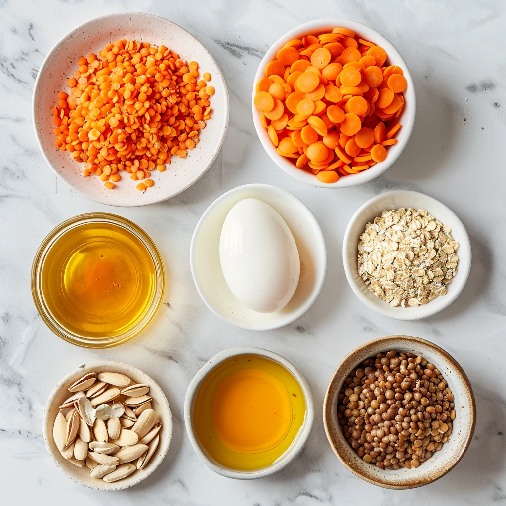 Carrot Lentil Protein Muffins