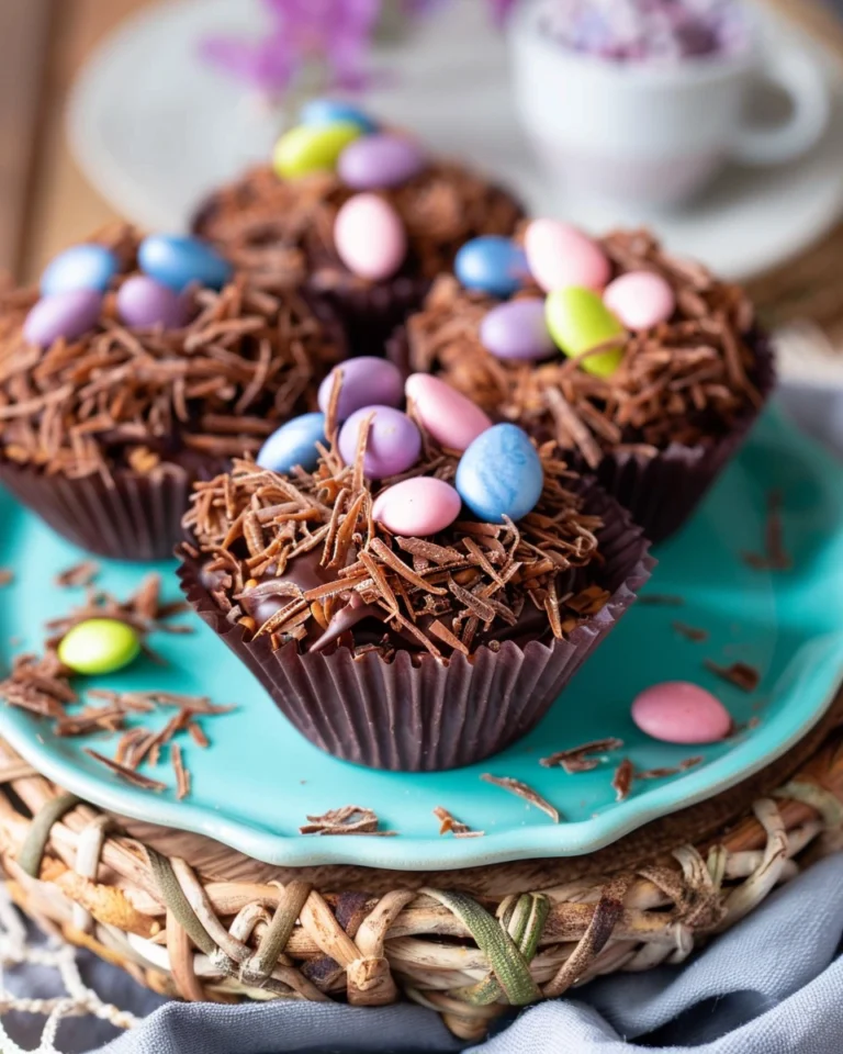 Easy No Bake Sugar Free Keto Spring Chocolate Nests