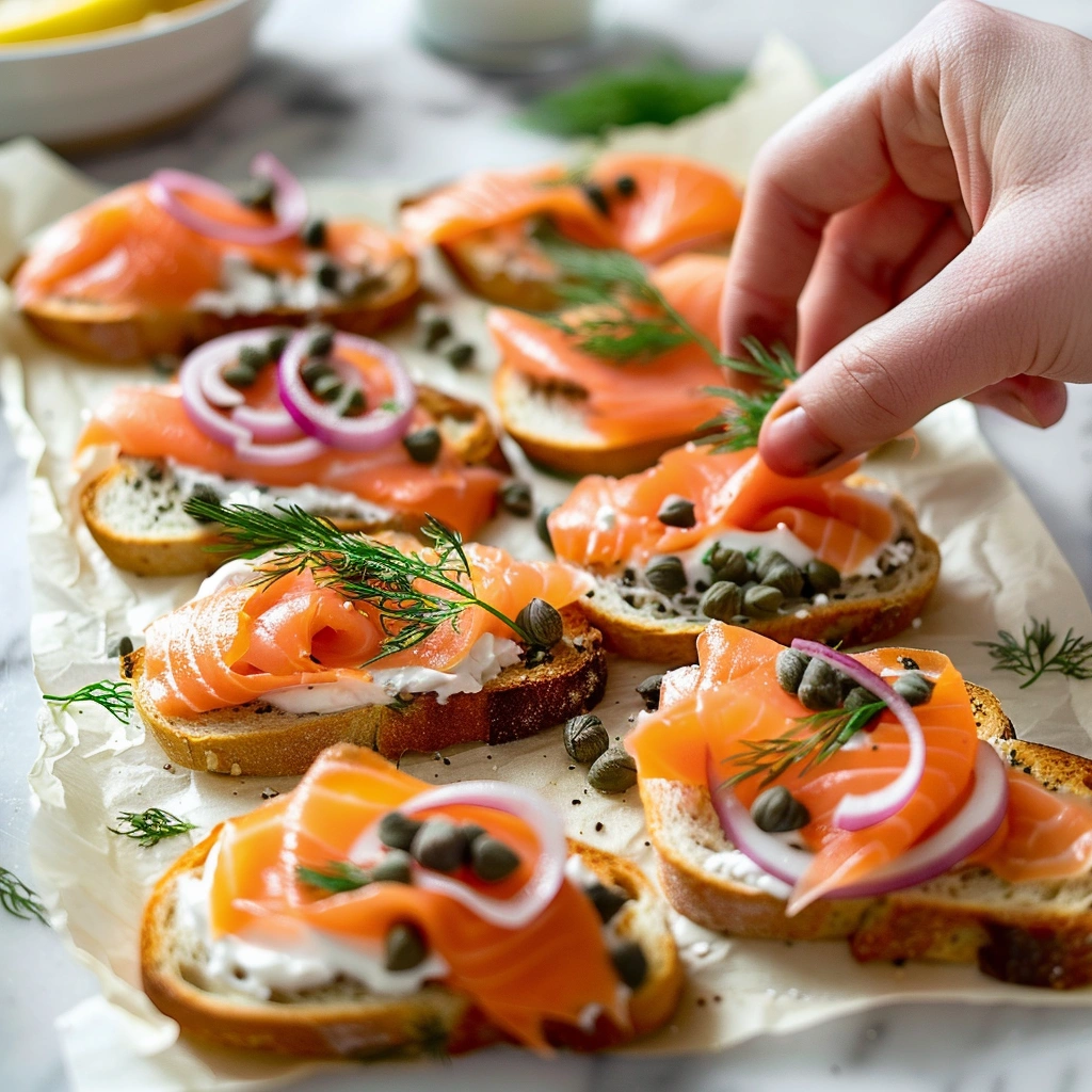 Smoked Salmon Crostini