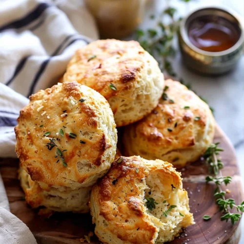 Honey Garlic Parmesan Biscuits