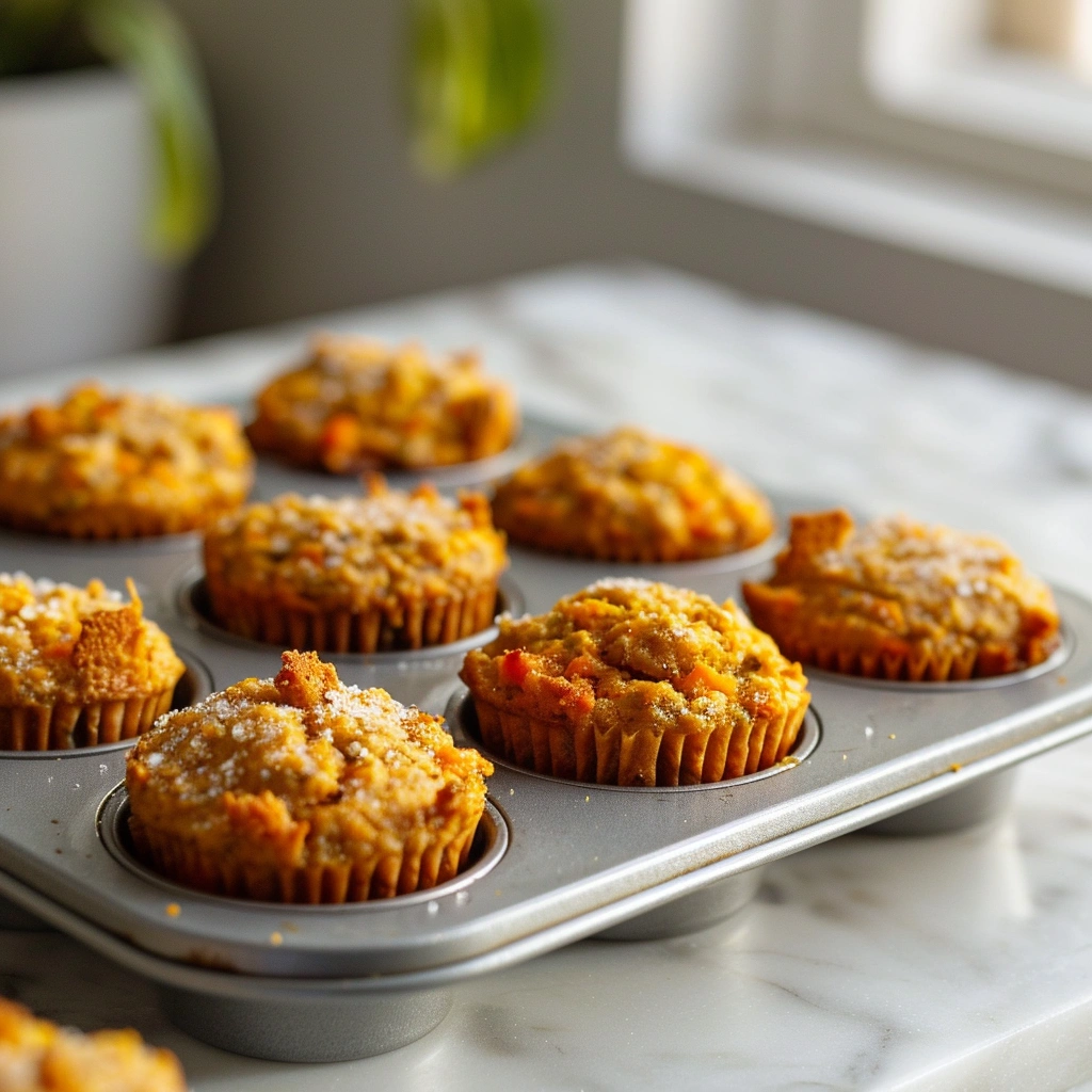 Carrot Lentil Protein Muffins