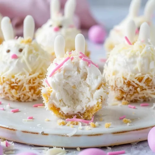 Keto Spring Bunny Cheesecake Bites