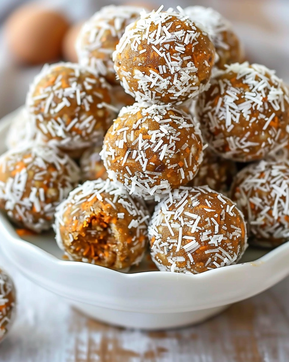 No-Bake Spring Carrot Cake Energy Balls