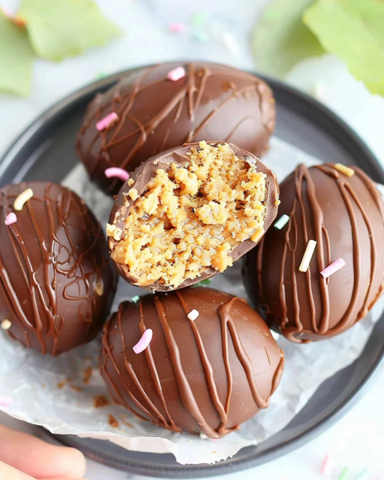 Easy 3 Ingredient PB Fit Peanut Butter Spring Eggs Recipe