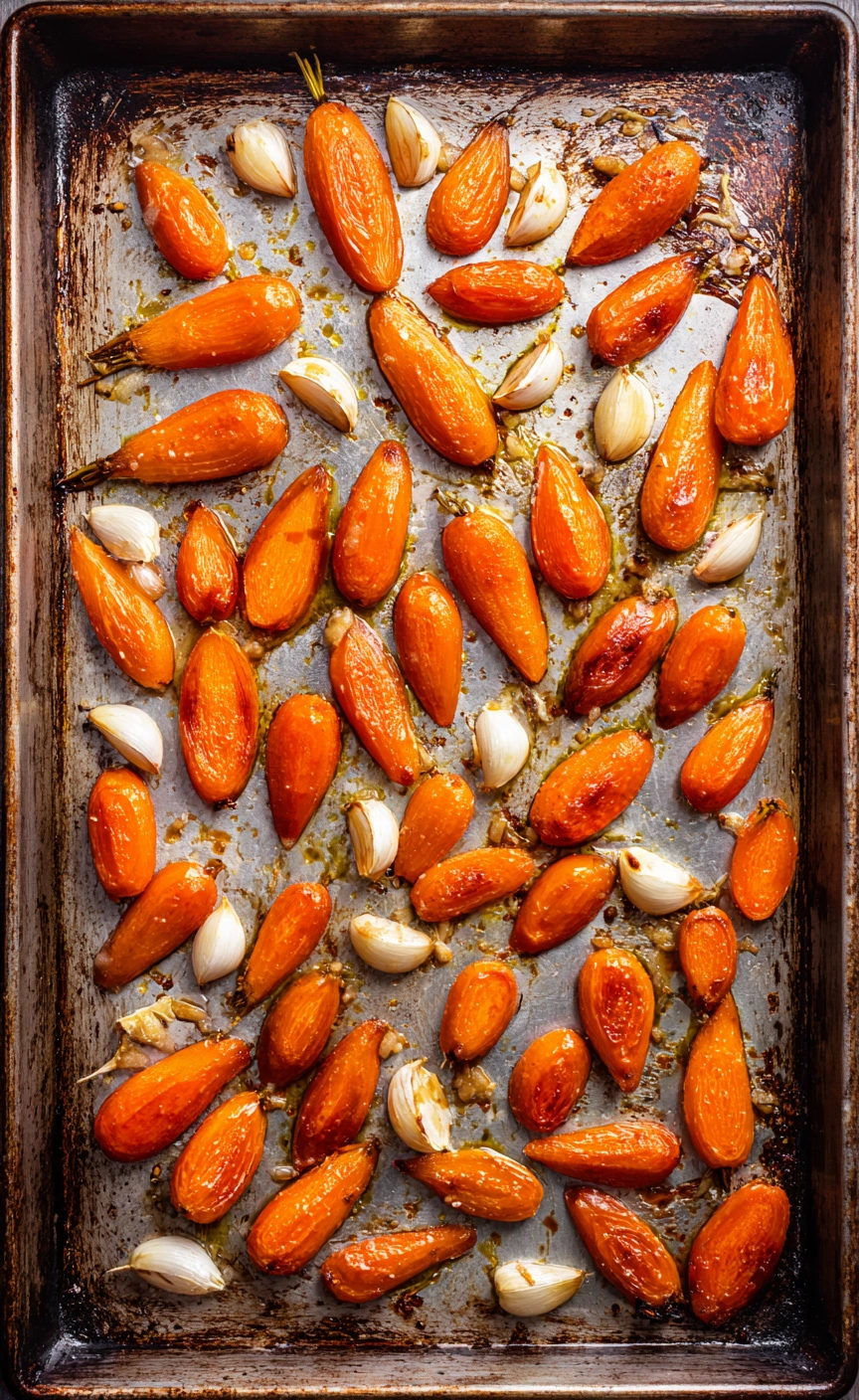 Roasted Garlic Tahini Carrot Dip