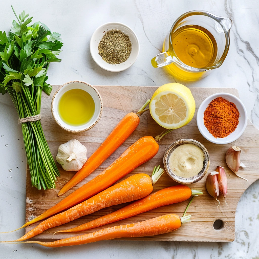 Roasted Garlic Tahini Carrot Dip