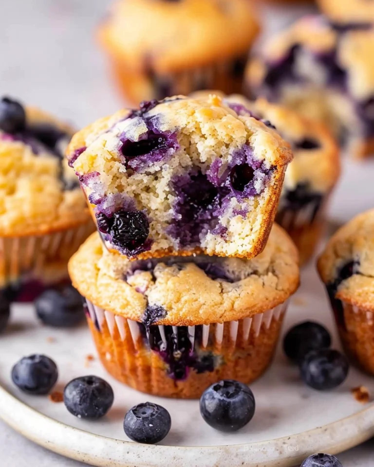 Blueberry Cottage Cheese Muffins